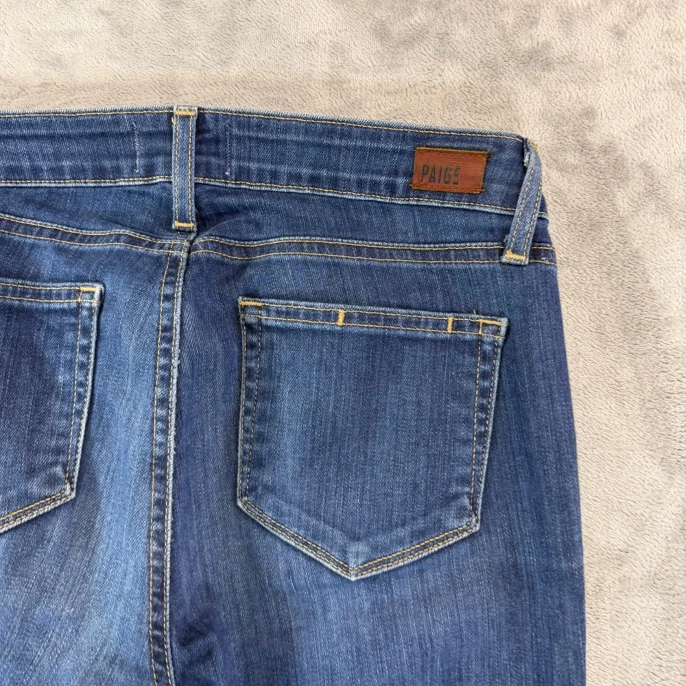 Paige Verdugo Ultra Skinny Jeans Women's Size‎ 29 Blue Dark Wash Distressed